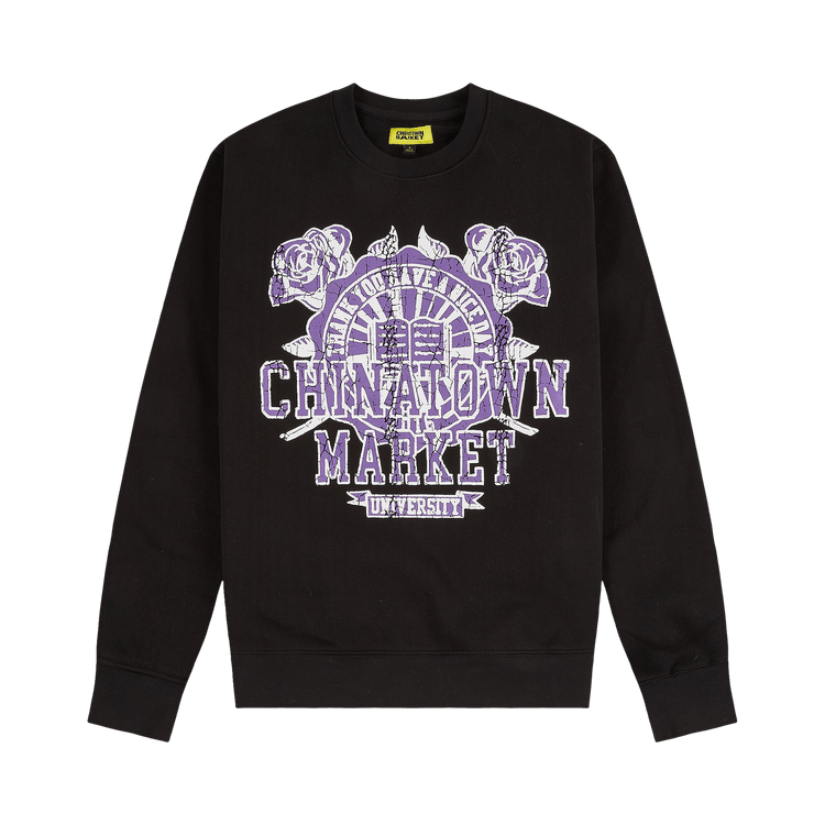 Chinatown Market University Crewneck "Black"