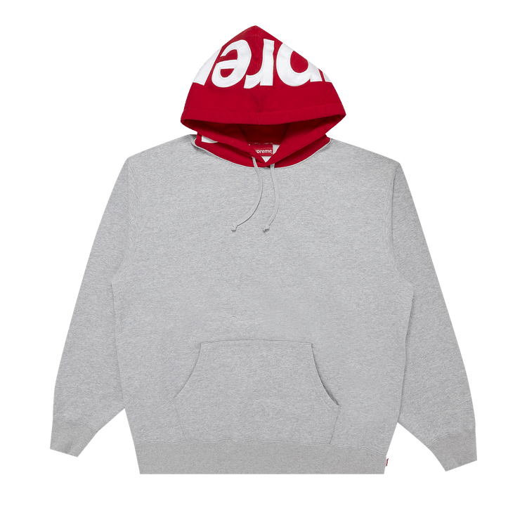 Supreme Contrast Hooded Sweatshirt "Heather Grey"