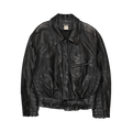 Vintage Issey Miyake Deer Leather Biker Jacket "Black"