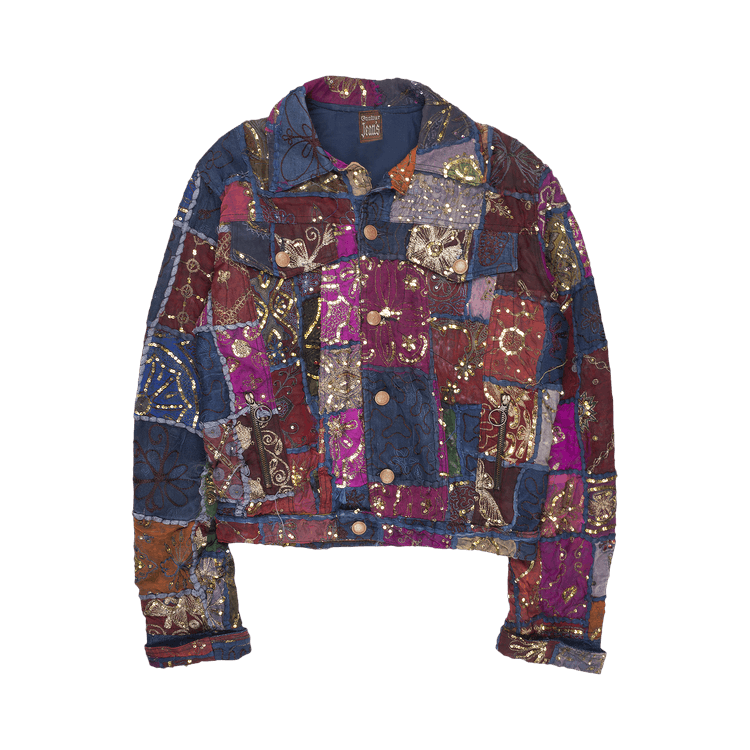 Vintage Jean Paul Gaultier Sequin Patchwork Trucker "Multicolor"