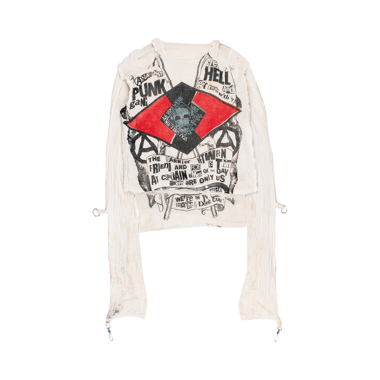 Vintage Vivienne Westwood Original Punk Gang Muslin Shirt "Cream"