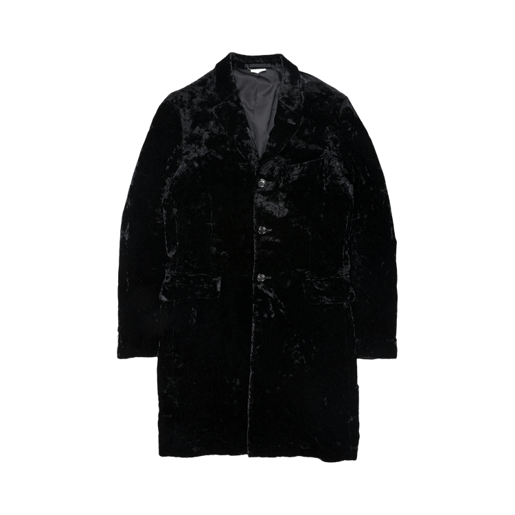 Vintage Comme des Gar√ßons Homme Plus Velvet Overcoat "Black"