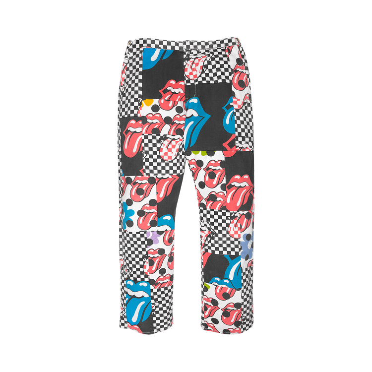 Vintage Comme des Gar√ßons Homme Plus Rolling Stones Pants "Multicolor"