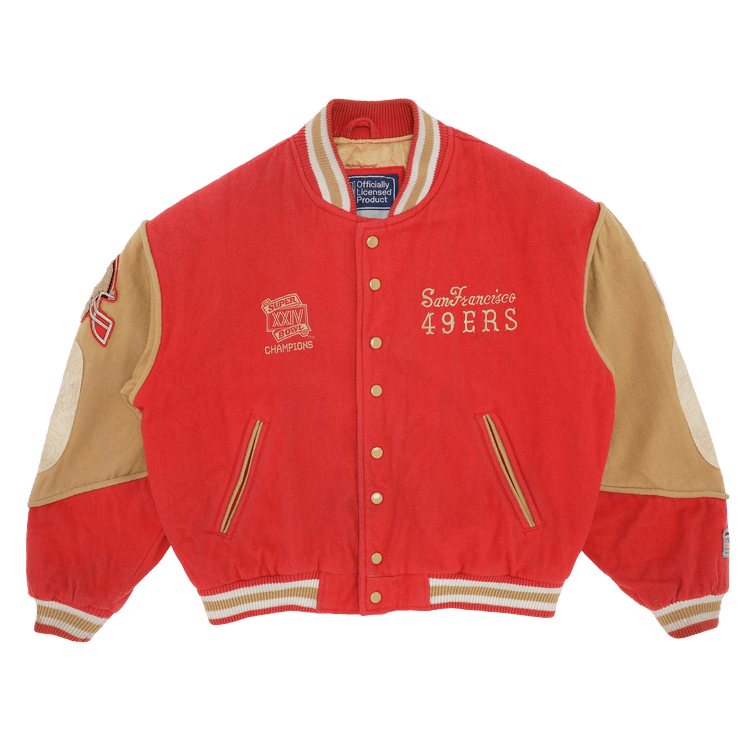 Vintage San Francisco 49ers Bomber Jacket "Red/Gold"