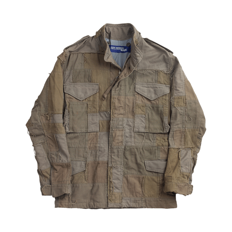 Vintage Junya Watanabe Taxi Driver Patchwork Jacket "Olive Green/Brown"