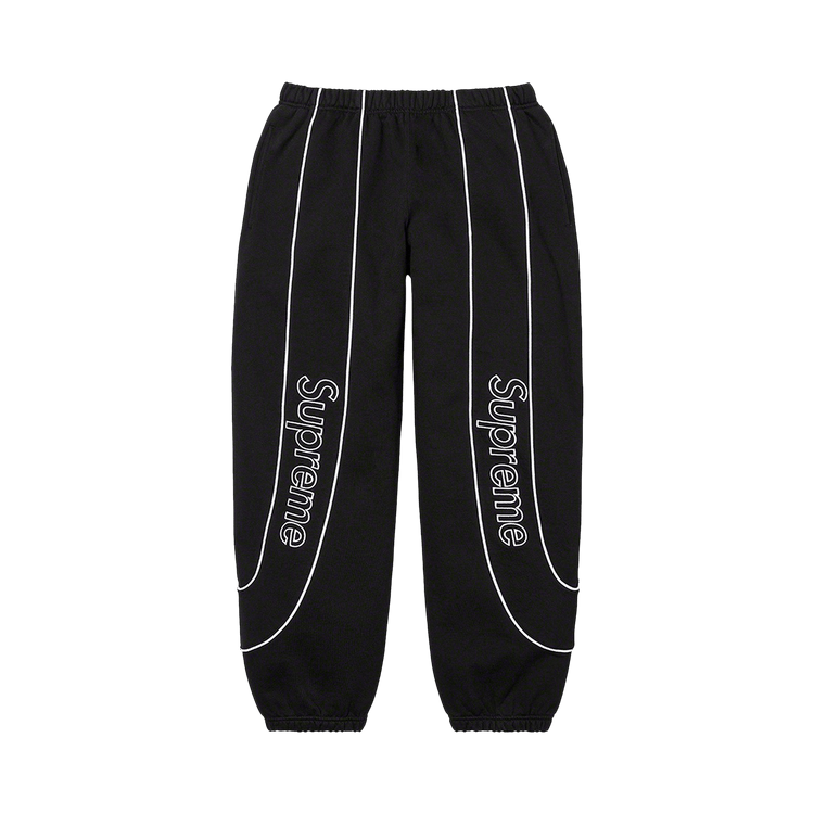 Supreme Track Paneled Sweatpant "Black"