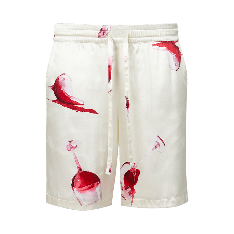 Nahmias Fine Wine Silk Shorts "Ivory"