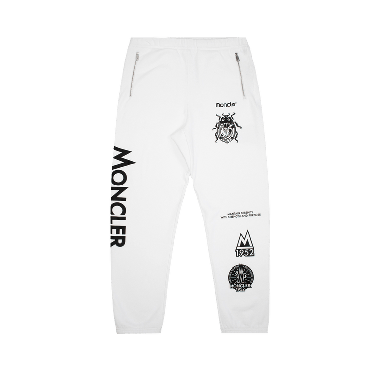 Moncler Jersey Bottoms "White"