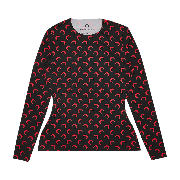 Marine Serre Recycled Second Skin Moon Top "Red"