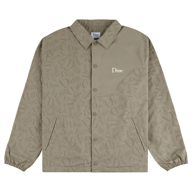 Dime Allover Coach Jacket "Tan"