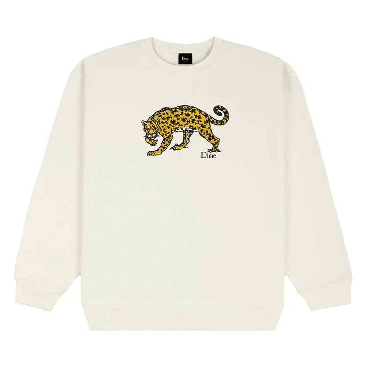 Dime Puzzle Cat Crewneck "Cream"