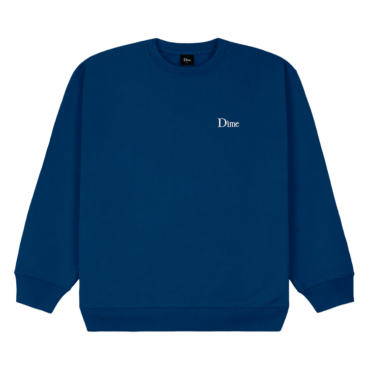 Dime Classic Small Logo Crewneck "Navy"