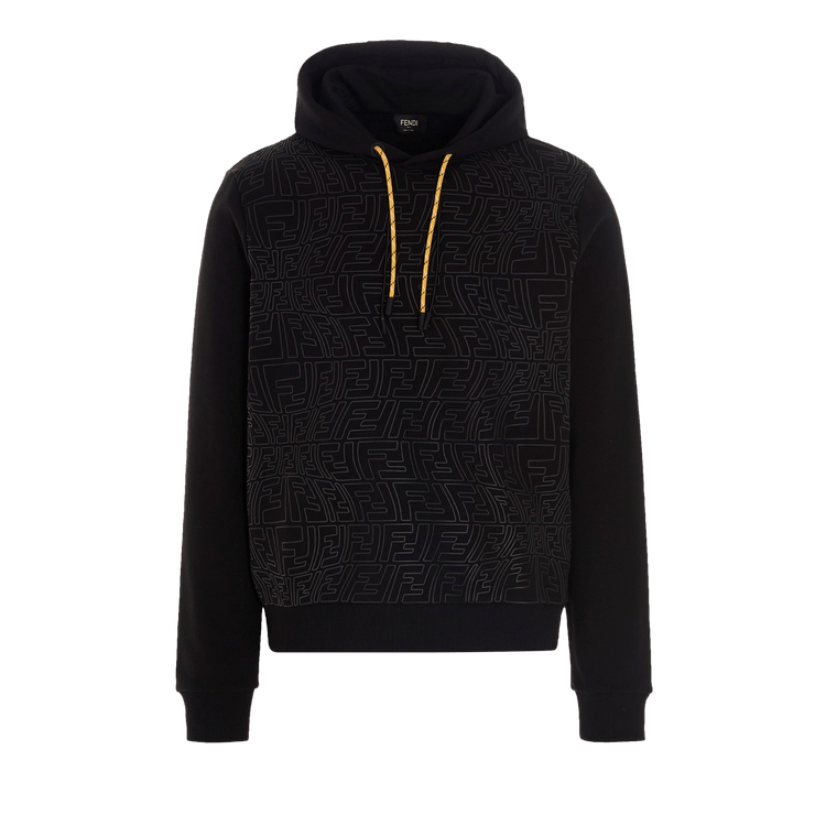 Fendi x Sarah Coleman Rubber Print Fisheye Ff Logo Hoodie "Black"