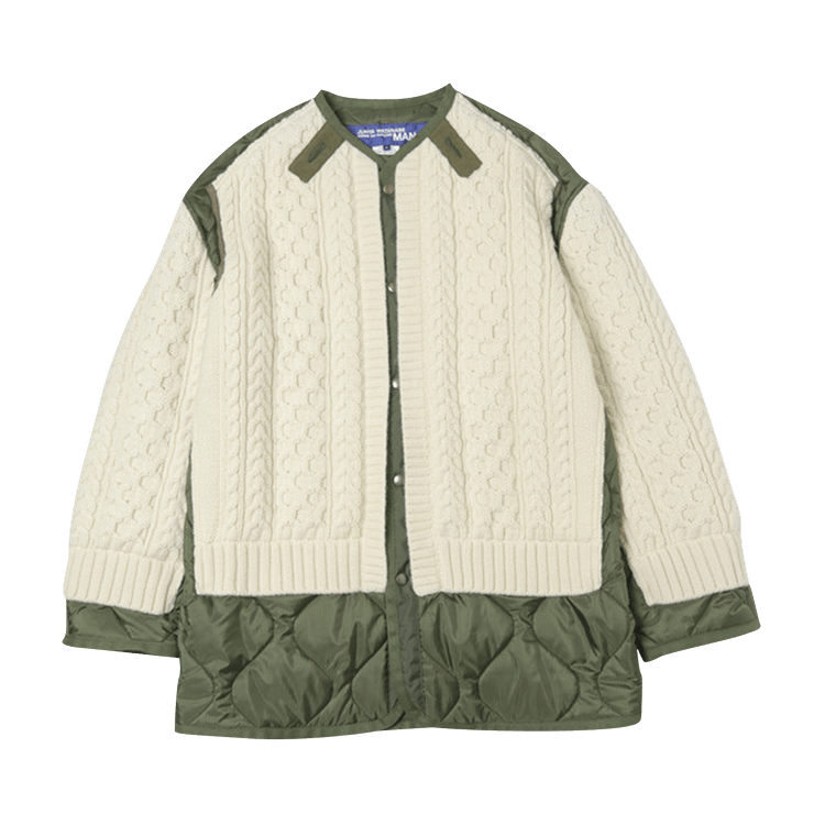 Junya Watanabe Sweater Jacket "Khaki/Natural"