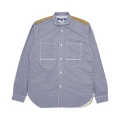 Junya Watanabe Classic Contrasted Shirt "White/Navy"