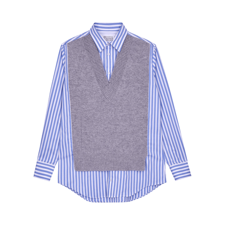 Maison Margiela Knit Shirt "Blue/Grey"