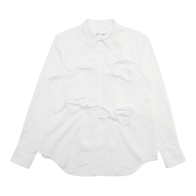 Comme des Garçons 5 Bow Shirt "White"