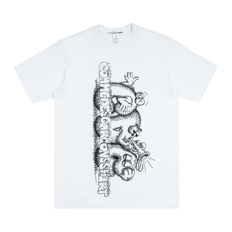 Comme des Garçons SHIRT x KAWS Printed T-Shirt Print 3 "White"