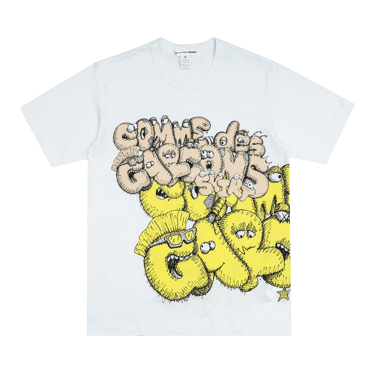 Comme des Garçons SHIRT x KAWS Printed T-Shirt Print 6 "White"