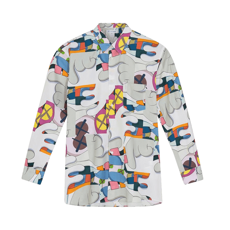 Comme des Garçons SHIRT x KAWS Classic Printed Shirt Print I "Multicolor/Grey"