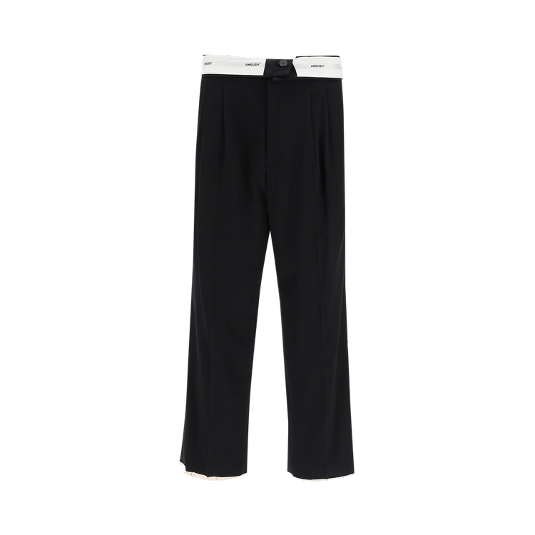 Ambush Wide Leg Wool Trouser "Black"