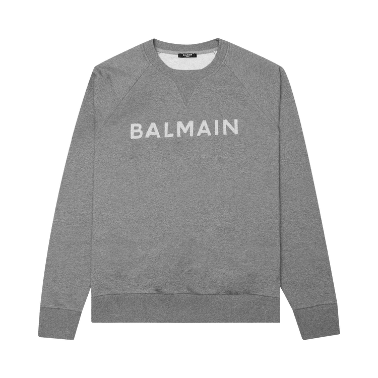 Balmain Eco Sustainable Cut Sweatshirt "Dark Grey"