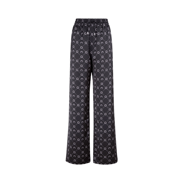 Marine Serre Moonogram-Printed Lounge Pants "Black/Lilac"