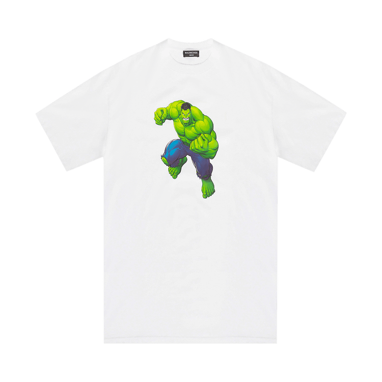 Balenciaga Incredible Hulk Medium Fit Tee "White"