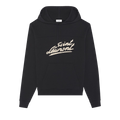 Saint Laurent Decoupes Hoodie "Noir/Naturel"