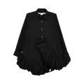Comme des Garçons Ruffle Bottom Shirt "Black"