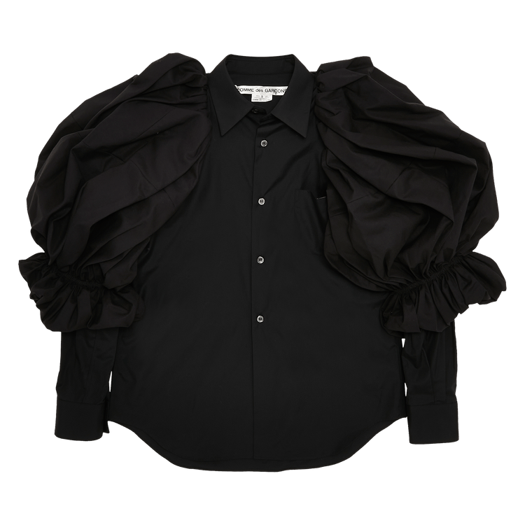 Comme des Garçons Ruffle Sleeve Shirt "Black"