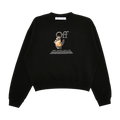 Off-White Caravaggio Hand Over Crewneck "Black/Multicolor"