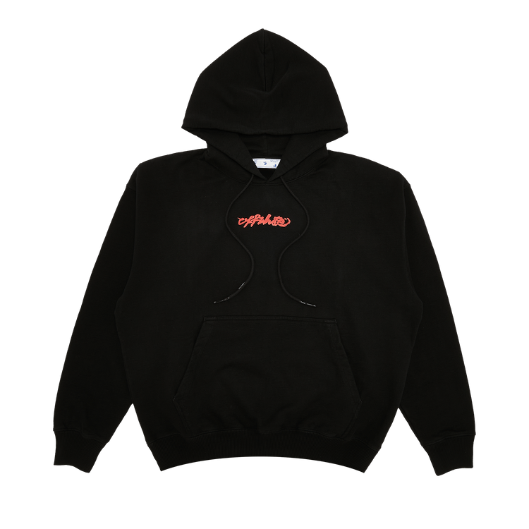 Off-White Arrow On Canvas Skate Hoodie "Black/Multicolor"