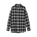 Palm Angels Curved Logo Overshirt "Off White/Light Grey"