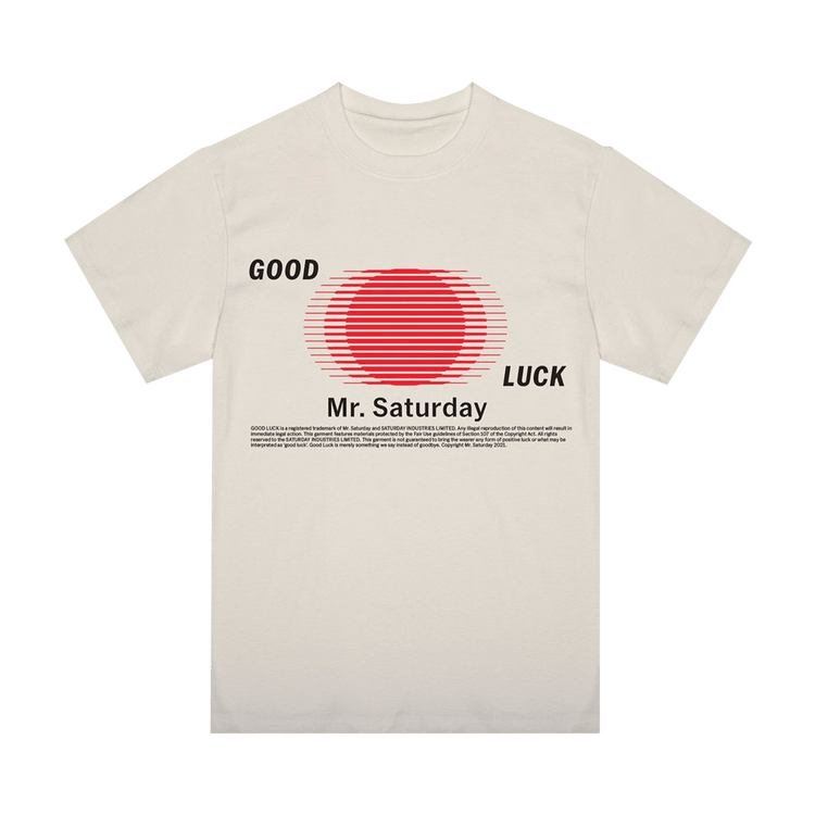 Mr. Saturday Good Luck Motion T-Shirt "Vintage White"
