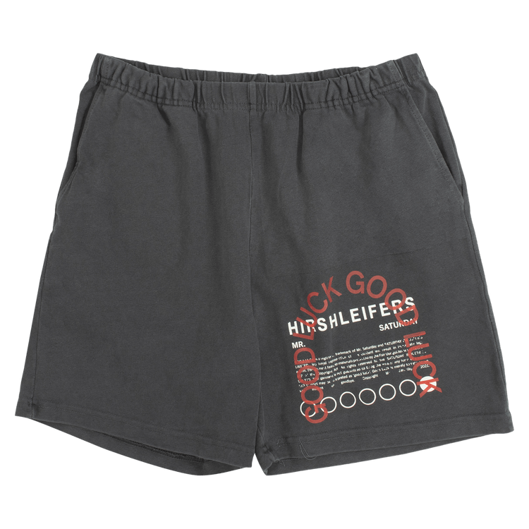 Mr. Saturday Good Luck Sweatshorts "Vintage Black"