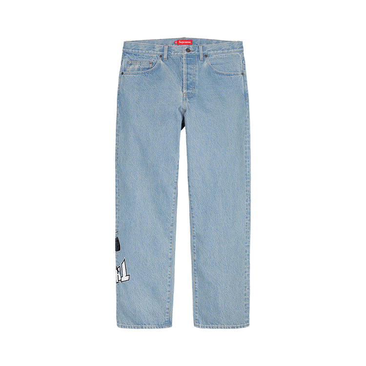 Supreme x Thrasher Regular Jean "Washed Blue"
