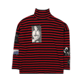 Raf Simons RIOT RIOT RIOT Patched Sweater "Black/Red"