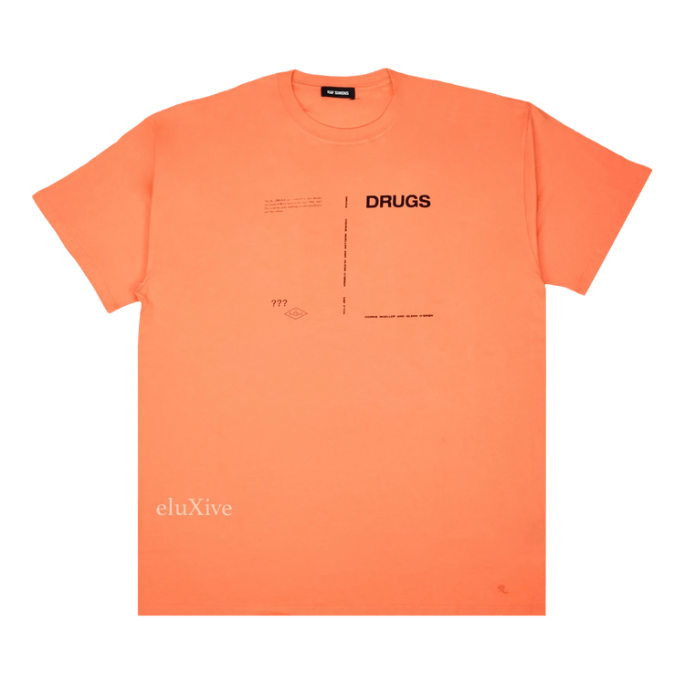 Raf Simons Drugs T-Shirt "Orange"
