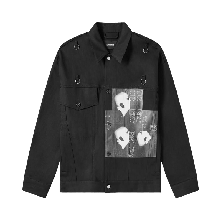 Raf Simons Bold Head Denim Jacket "Black"
