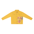 KidSuper Painted Face Denim Jacket "Yellow"