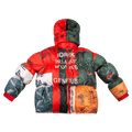 KidSuper Genius Collage Puffer Jacket "Multi"
