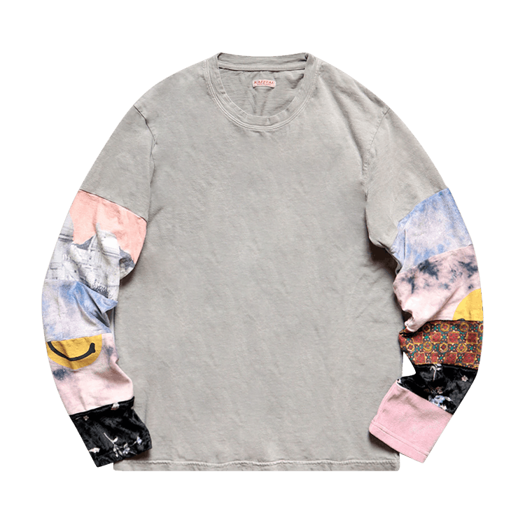 Kapital Tianzhu Hippie Ron Long-Sleeve Tee "Gray"
