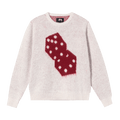 Stussy Dice Mohair Sweater "Bone"