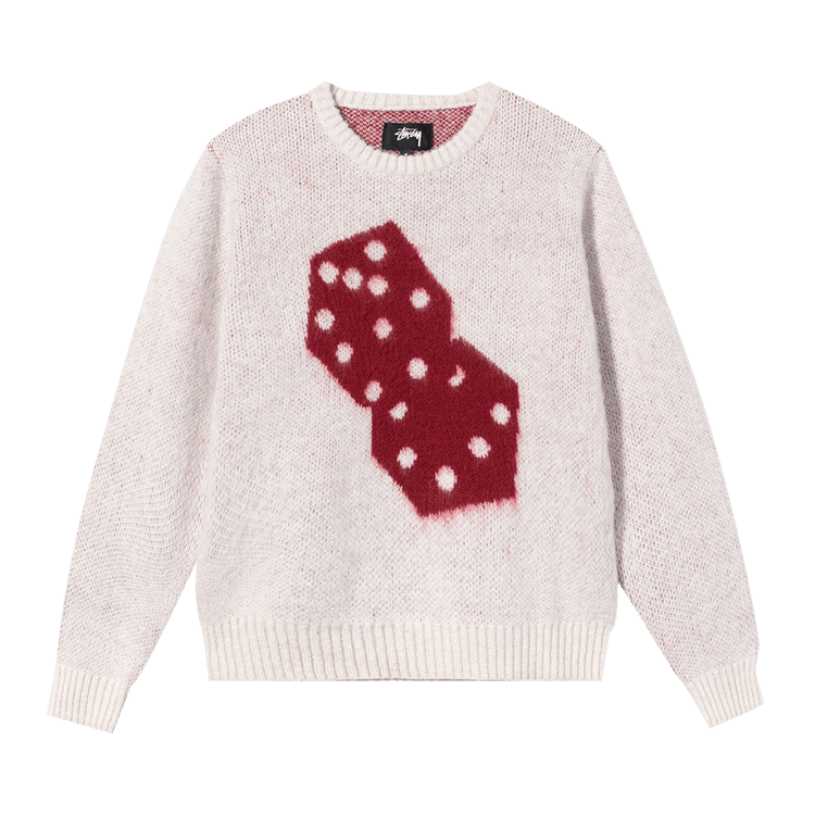 Stussy Dice Mohair Sweater "Bone"