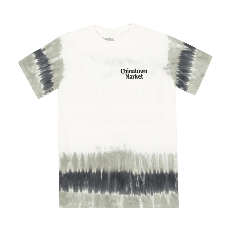 Chinatown Market Call My Therapist Tee "White/Black Tie-Dye"