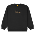 Dime Classic Embroidered Crewneck "Black"