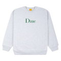 Dime Classic Embroidered Crewneck "Ash"