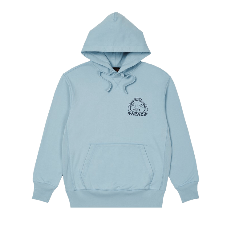Palace x Evisu Tri-Godhead Hood "Dusty Blue"