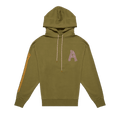 Aries Greek Column Hoodie "Olive"